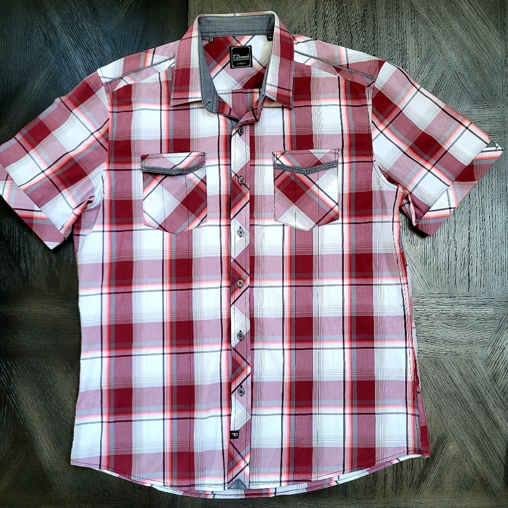 7 Diamonds collared button-up shirt size XL